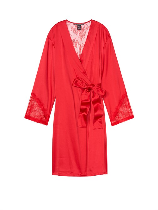 Victorias Secret Fransız Dantel Kimono Sabahlık