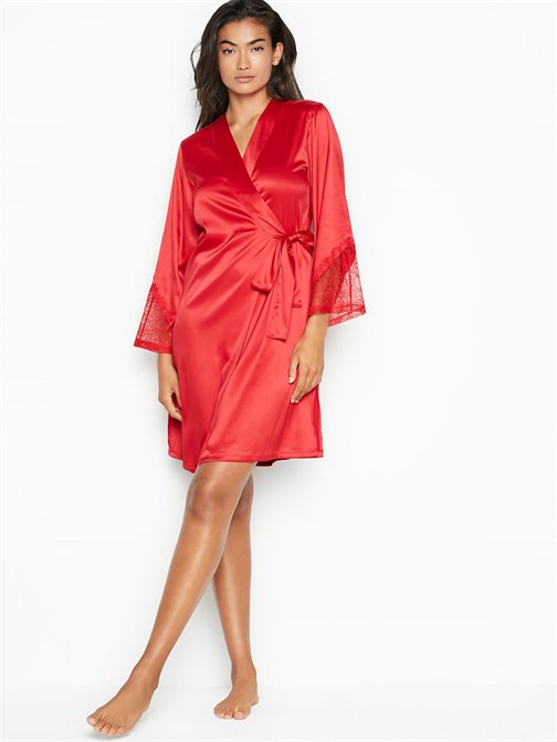 Victorias Secret Fransız Dantel Kimono Sabahlık