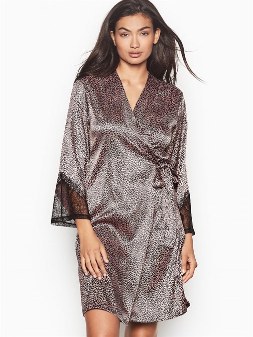 Victorias Secret Fransız Dantel Kimono Sabahlık