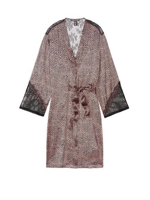 Victorias Secret Fransız Dantel Kimono Sabahlık
