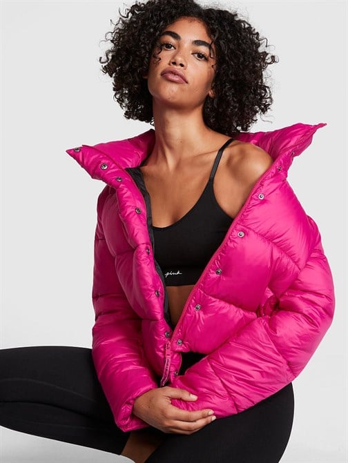 Chlöe x Halle Crop Puffer Mont