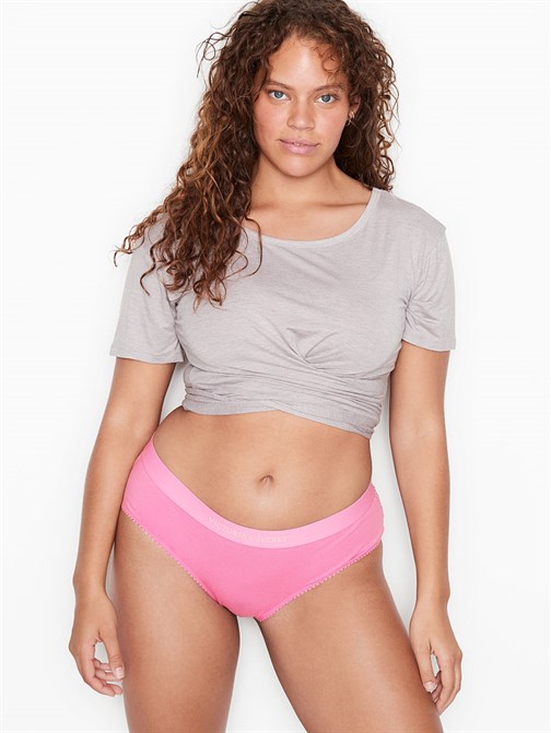 Victorias Secret Pamuklu ve Dantel Hiphugger Külot