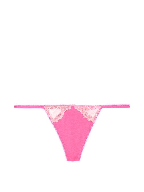 Victorias Secret Pamuk ve Dantel V-String Külot