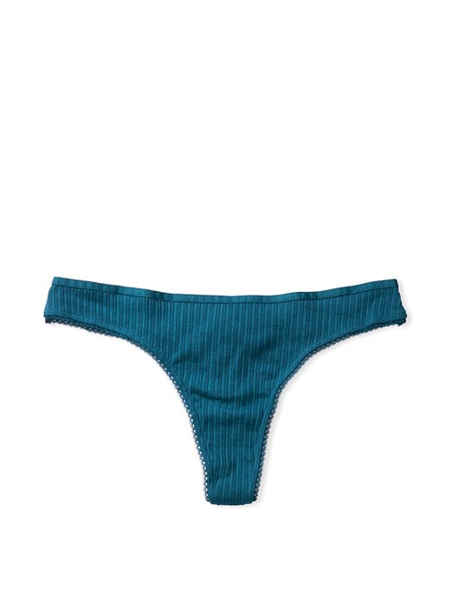 Victorias Secret Pamuklu ve Suni Elmas Detaylı Tanga Külot