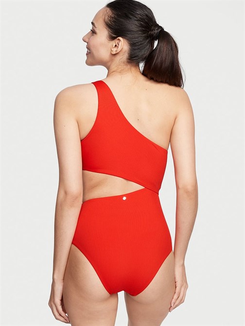 Cut Out Detaylı Tek Omuz Mayo