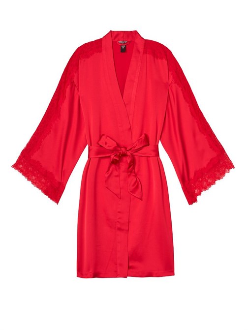 Dantel Ekli Kimono Sabahlık