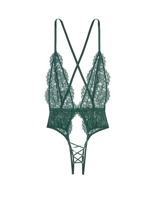 Victorias Secret Dantel Kaldırıcı Ağsız Teddy