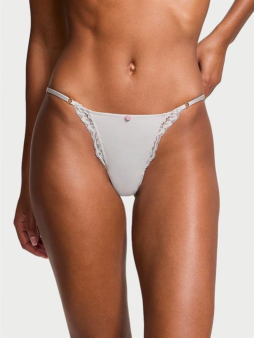 Dantel Kenarlı Ayarlanabilir İpli Bikini Külot