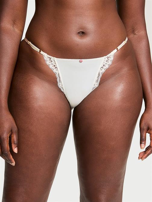 Dantel Kenarlı Ayarlanabilir İpli Bikini Külot
