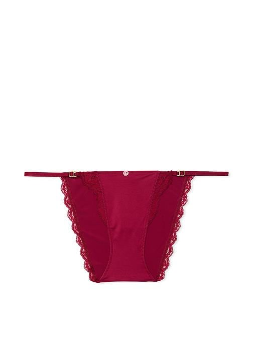 Dantel Kenarlı Ayarlanabilir İpli Bikini Külot