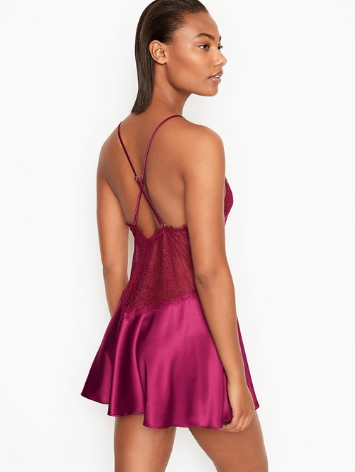 Victorias Secret Dantel Saten Gecelik