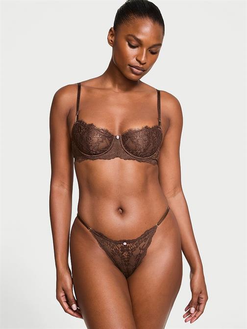 Dantelli Ayarlanabilir Askılı Bikini Külot