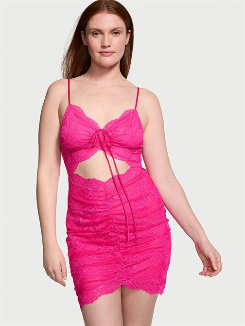 Dantelli Cutout Mini Gecelik