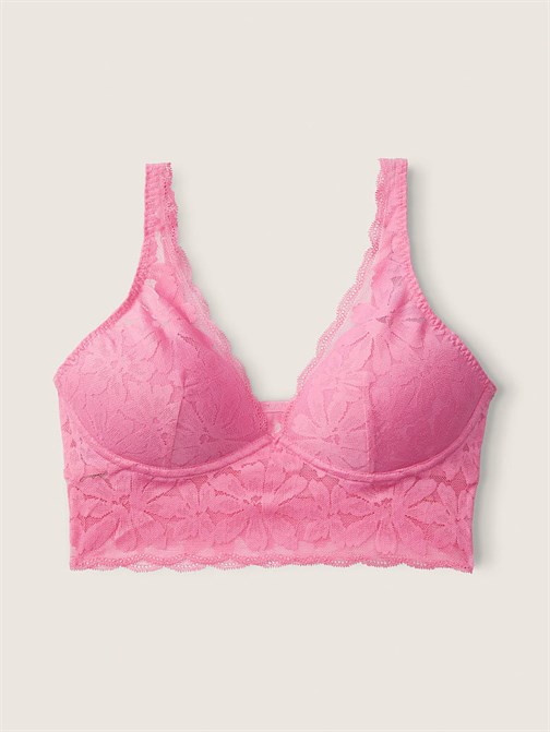 Dantelli Hafif Destekli Dekolteli Bralet