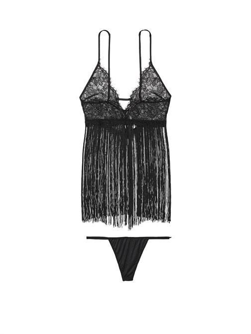 Victorias Secret Dantelli ve Püsküllü Gecelik