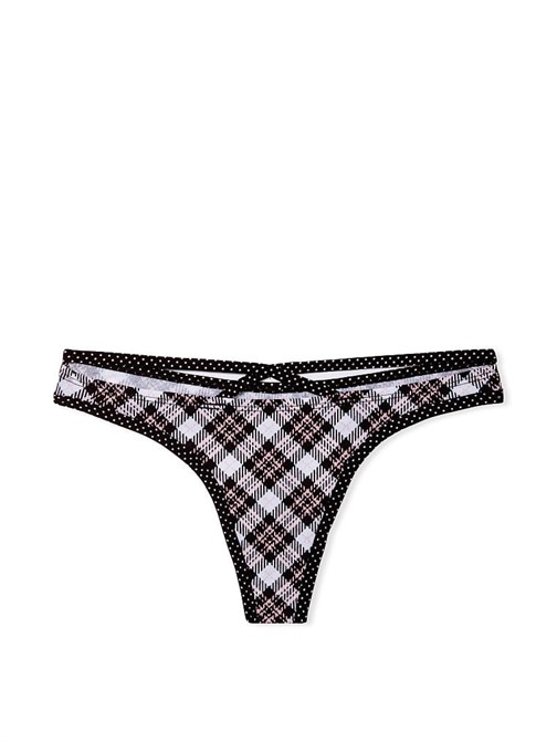 Esnek Pamuklu Strappy Tanga Külot