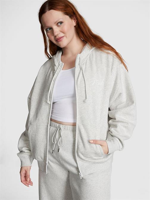 Everyday Fermuarlı Kapüşonlu Rahat Sweatshirt