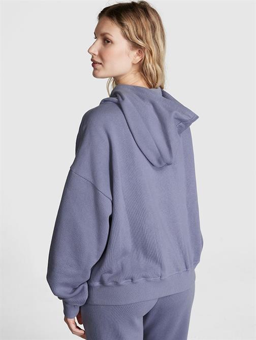 Everyday Fermuarlı Kapüşonlu Rahat Sweatshirt