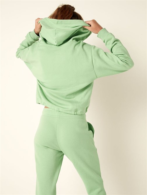 Everyday Lounge Kampüs Crop Kapüşonlu Sweatshirt