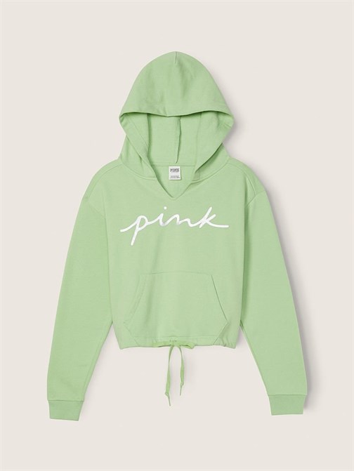 Everyday Lounge Kampüs Crop Kapüşonlu Sweatshirt