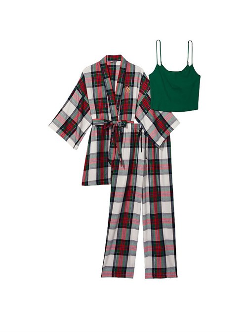Flanel 3 Parça Takım