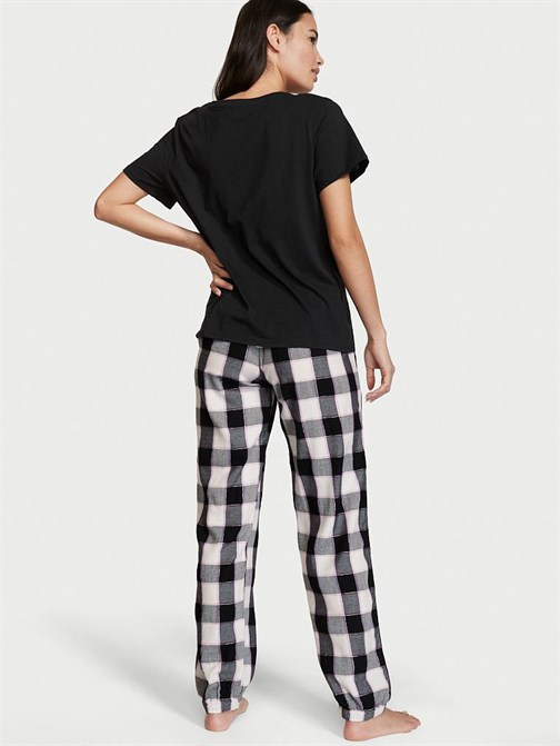 Flanel Jogger Tee-jama