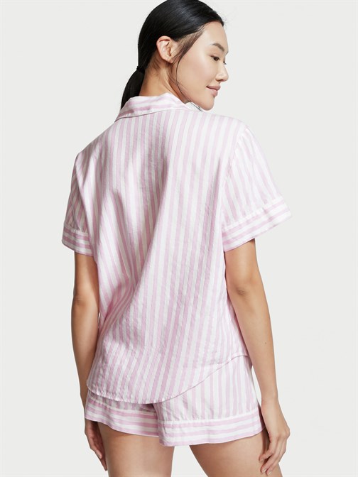 Flanel Kısa Pijama Takımı