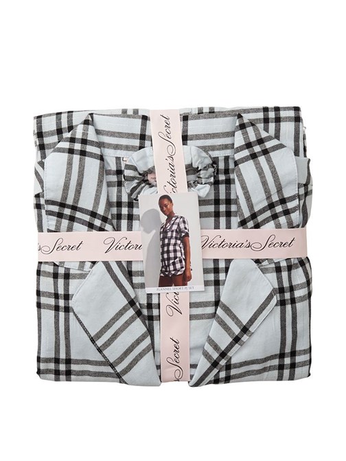 Flanel Kısa Pijama Takımı