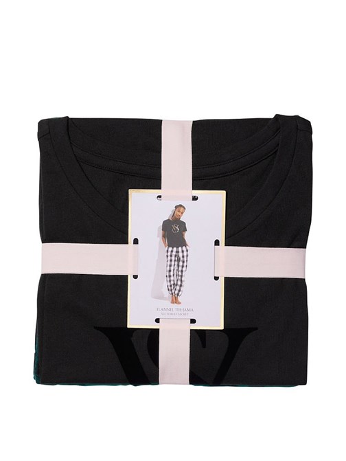 Flanel T-shirt Pijama Takımı