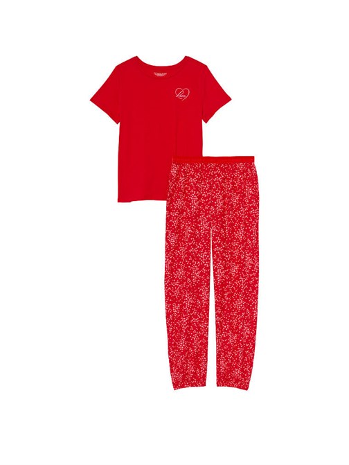 Flanel Tee-jama Takımı