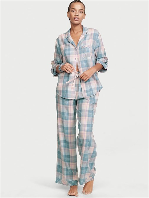 Flanel Uzun Pijama Takımı