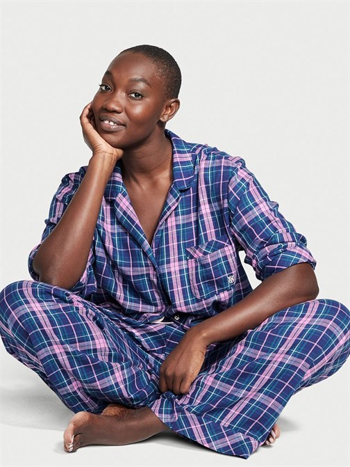 Flanel Uzun Pijama Takımı