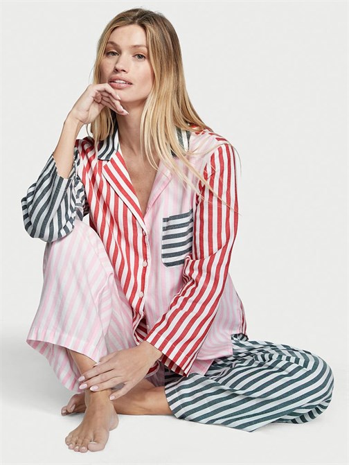 Flanel Uzun Pijama Takımı