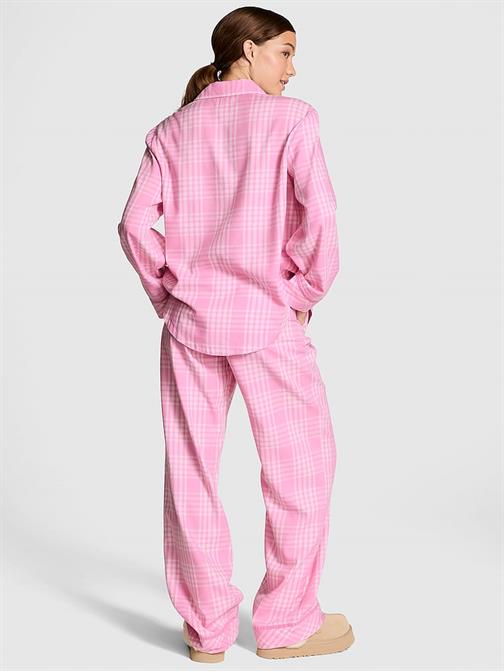 Flannel Uzun Pijama Takımı