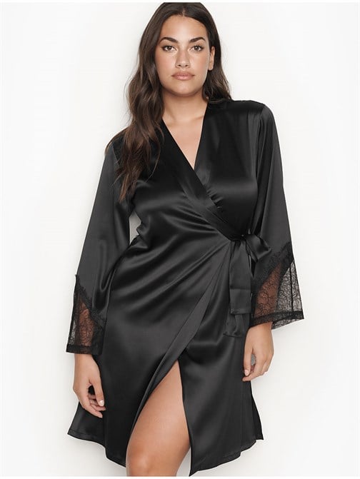 Victorias Secret Fransız Dantel Kimono Sabahlık