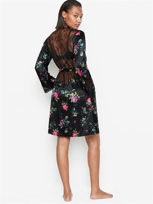 Fransız Dantel Kimono Sabahlık