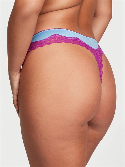Fun & Flirty Dantelli Derin Bacak Kesimli Scoop Tanga
