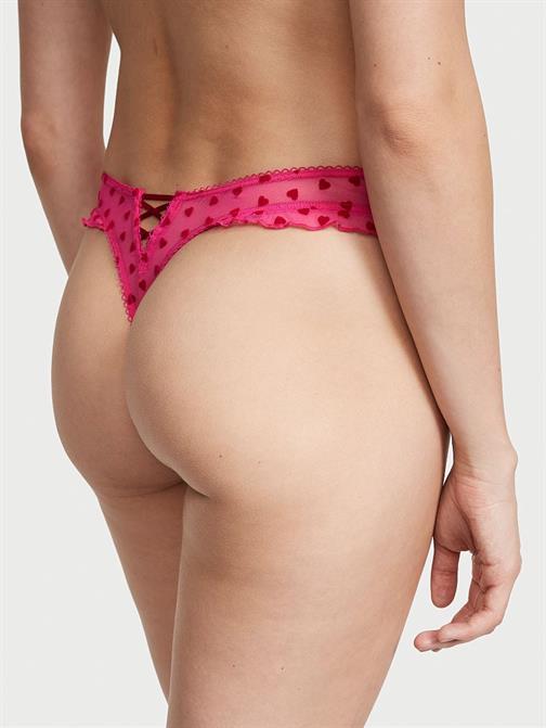 Fun & Flirty Dantelli Derin Bacak Kesimli Scoop Tanga