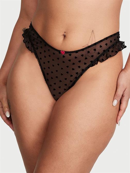 Fun & Flirty Dantelli Derin Bacak Kesimli Scoop Tanga