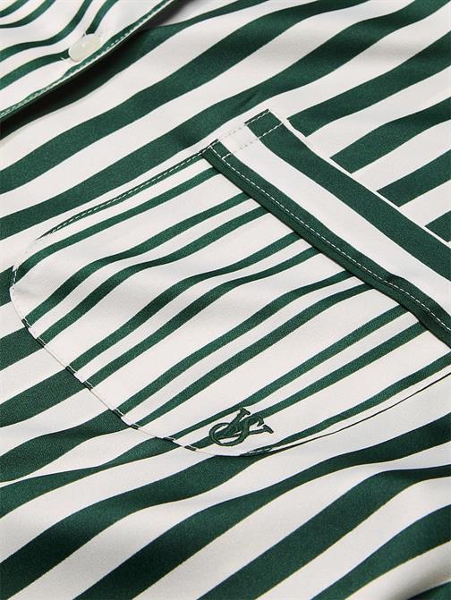 Glazed Saten Uzun Pijama Takımı