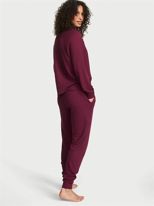 Glow Waffle Henley Jogger Takımı