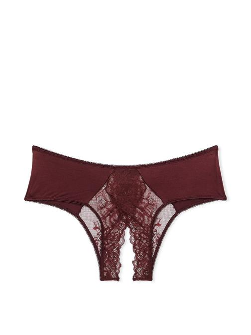 Gül Dantelli Crotchless Cheeky Külot
