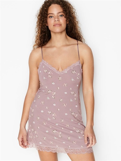 Victorias Secret Heavenly by Victoria Süper Yumuşak Modal Dantelli Gecelik