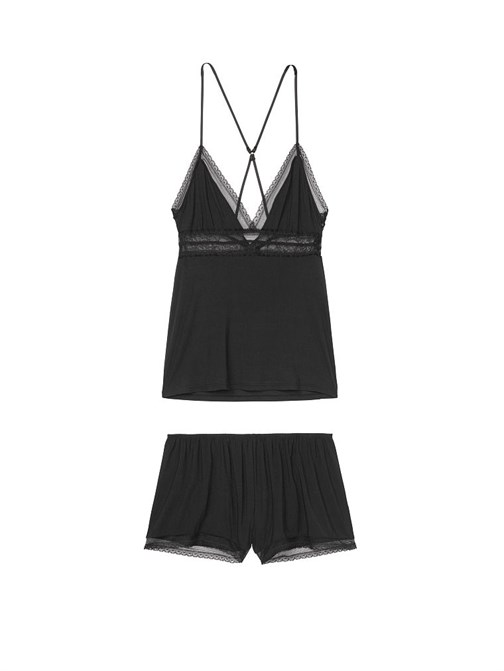 Victorias Secret Heavenly by Victoria V-yaka Süper Yumuşak Modal Atlet ve Şort Seti