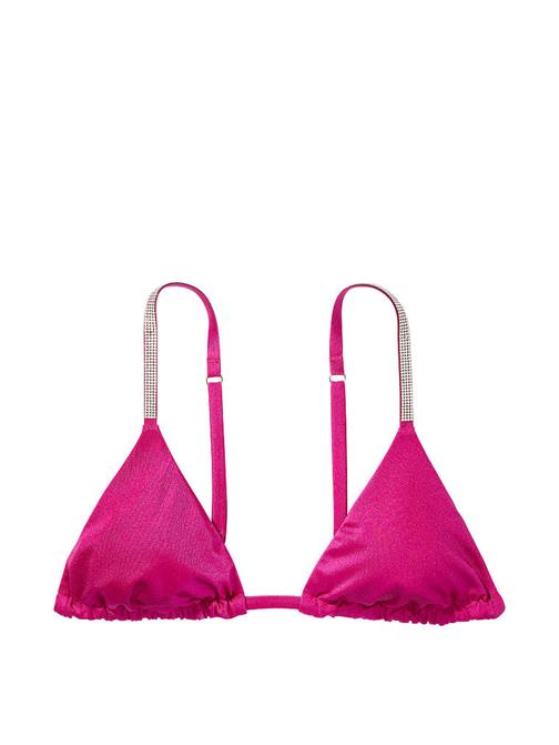 Işıltılı Askılı Üçgen Bikini Üstü