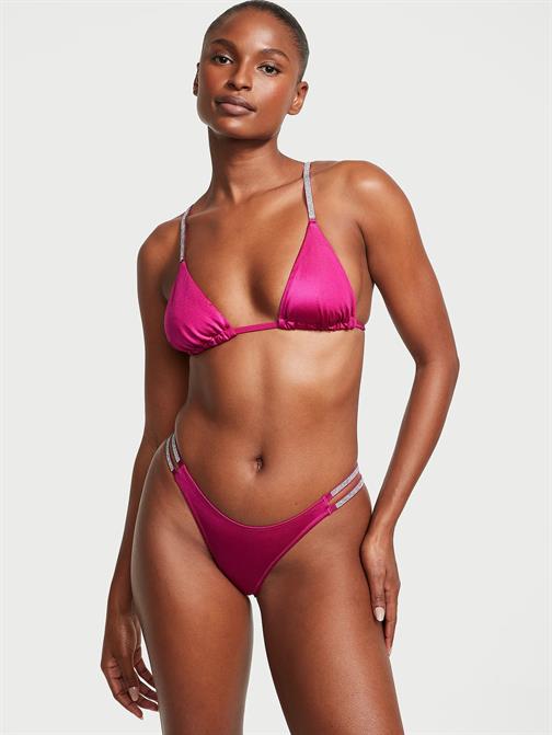 Işıltılı Çift Askılı Brazilian Bikini Altı