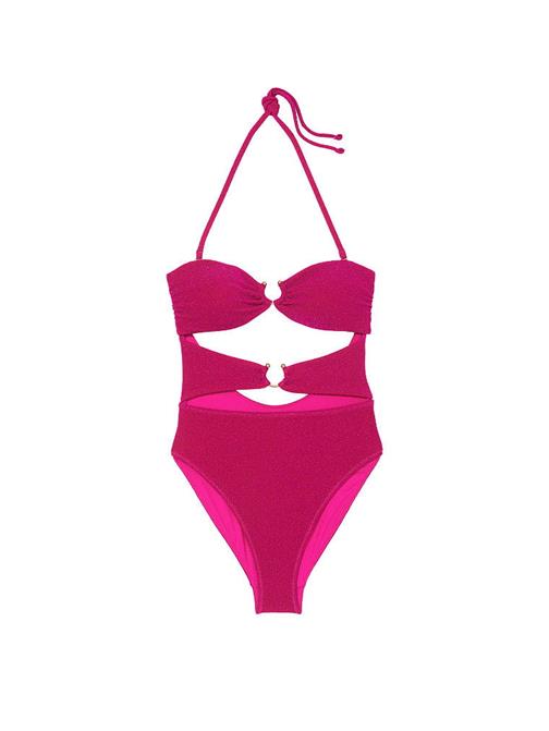 Işıltılı Cut-Out Bandeau Mayo