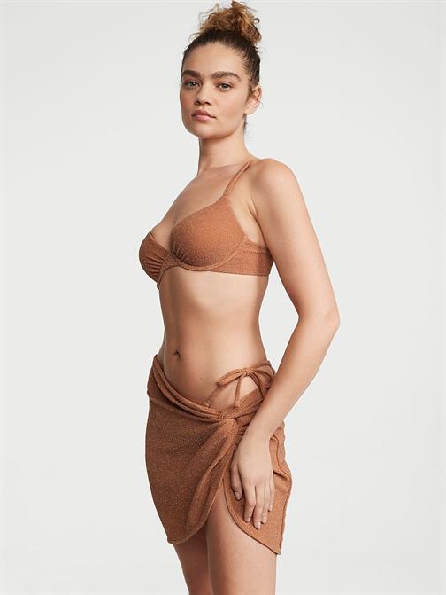 Işıltılı Icon Push-Up Bikini Üstü