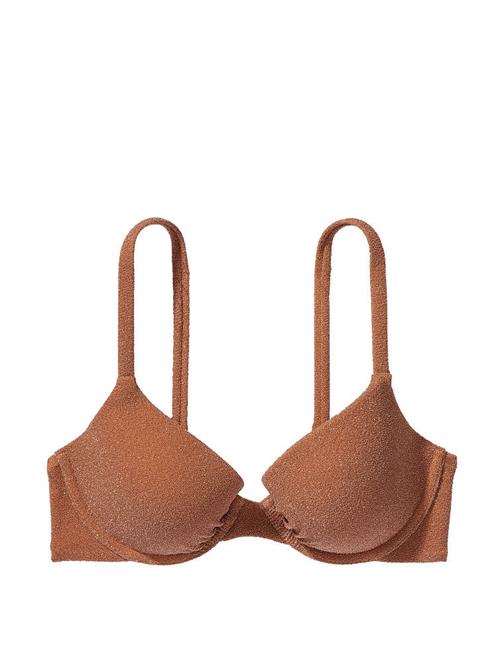 Işıltılı Icon Push-Up Bikini Üstü