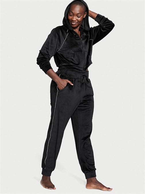 Işıltılı Kadife Jogger